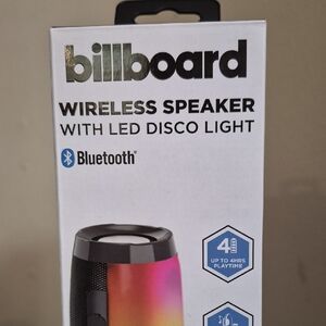 Billboard Bluetooth Speaker with LED Lights - Black and Pink